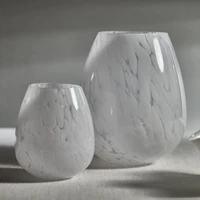 Laval White Confetti Glass Vase, Small - Vase Detail | Bone & Brass