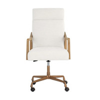 Collin Ivory Tweed Office Chair - Chair Detail | Bone & Brass