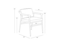 Meadow Dining Vault Fog Armchair