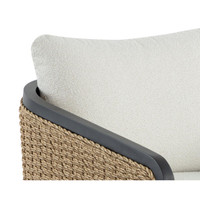Olbia Barrelback Wicker Outdoor Lounge Chair, view 6