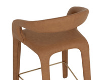 Atika Milliken Cognac Counter Stool