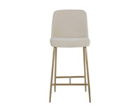 Zeke Antique Brass - Bergen Ivory Counter Stool