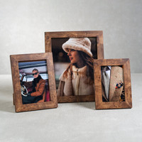 Rosso Burlwood Photo Frame - Frame Side View | Bone & Brass