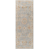 Avant Garde Blue & Light Beige Rug with traditional designs, machine-woven polyester and polypropylene.