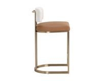 Larissa Napa Cognac / Rhea Light Barley Counter Stool