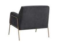 Cybil Polo Club Kohl Grey Lounge Chair