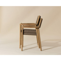 Kavala Stackable Dining Natural Armchair, view 3