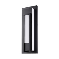 Black Keaton Linear LED Outdoor Wall Sconce, view 6