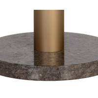 Monaco Gold - Grey Marble / Charcoal Grey - 48" Dining Table, view 2