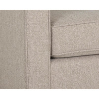 Adam Taupe Tailored Performance Fabric Sofa, view 5