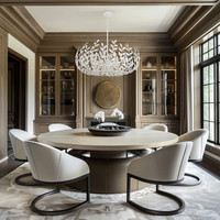 Broche Matte White Chandelier