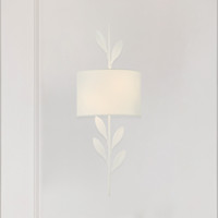 Broche 8.5" Matte White Sconce