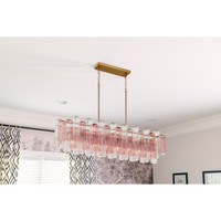 Addis Aged Brass Linear Chandelier