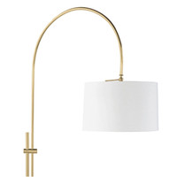 Arc Natural Brass Floor Lamp