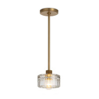 Bijoux Crystal Natural Brass Pendant