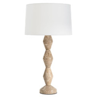 Crew Travertine Buffet Lamp