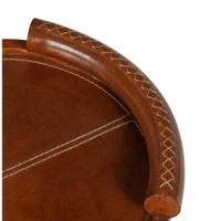 Forte Black Oval Leather Tray