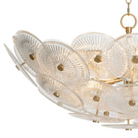 Holly Disc Chandelier with Clear Glass