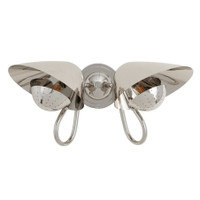 Keaton Polished Nickel Double Sconce