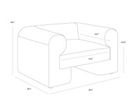 Ionic Meg Ash Armchair