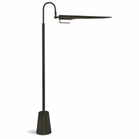 Raven Polished Nickel Floor Lamp