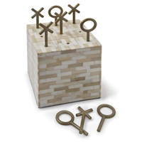 Tic Tac Toe Multitone Decorative Accessory Block