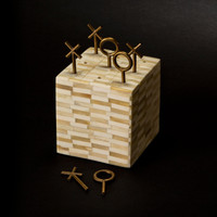 Tic Tac Toe White Decorative Accessory Block