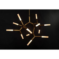 Traveler Polished Nickel Large Chandelier