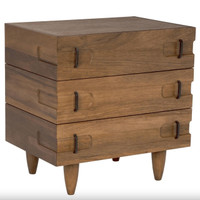 David Washed Walnut Side Table