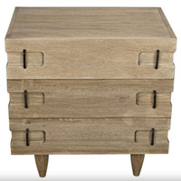 David Washed Walnut Side Table