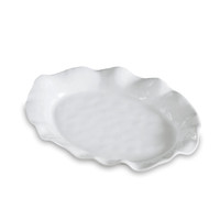 White Havana Scalloped Oval Platter | Bone & Brass