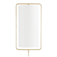 Geo Rectangle Floor Lamp Natural Brass - Floor Lamp Base | Bone & Brass