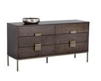Jade Antique Brass - Dark Mango Dresser