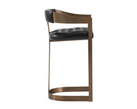 Beaumont Barstool Antique Brass - Cantina Black