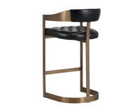 Beaumont Barstool Antique Brass - Cantina Black