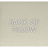 Solid beige fabric back of the Aura Geometric Throw Pillow, showing its smooth texture.