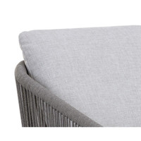 Allariz Warm Grey Rope Outdoor Dining Armchair, view 5