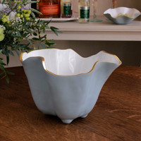 Encanto Onyx Ice Bucket Slate & White - Ice Bucket Handle Detail | Bone & Brass