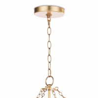 Cheshire Basin Chandelier Gold Leaf, view 6