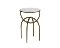 Alicent End White Marble Table