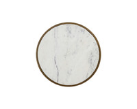 Alicent End White Marble Table