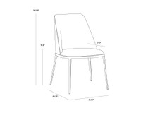 Dover Bravo Portabella / Sparrow Grey Dining Chair