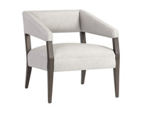 Carlyle Saloon Light Grey Leather Lounge Chair