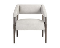 Carlyle Saloon Light Grey Leather Lounge Chair