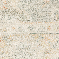 Close-up of a Malabar Beige & Grey Chenille Traditional Rug, showing its soft, hand-loomed texture and subtle Persian design.