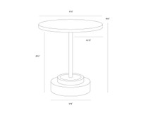 Marlowe Bistro Black - Grey - 27.5" Table