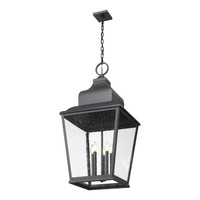Sand Black Oversized Tapered Lantern Pendant