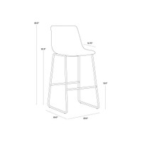Cal Barstool Antique Black, view 4