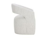 Lloret Wheeled Dining Merino Pearl Armchair