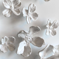 Dogwood Bouquet Artwork 2 - Artwork Color Detail | Bone & Brass
